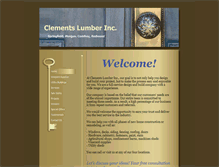 Tablet Screenshot of clementslumber.com